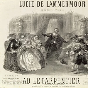 Lucia de Lammermoor the opera by Domenico G M Donizetti (1797-1848), 1864