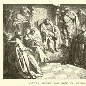 Luther before the diet at Worms (engraving)