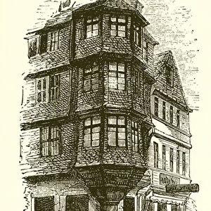 Luthers House, Frankfort (engraving)