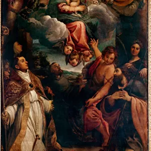 Madonna in glory with the child and six saints Madonna of Saint Ludovic