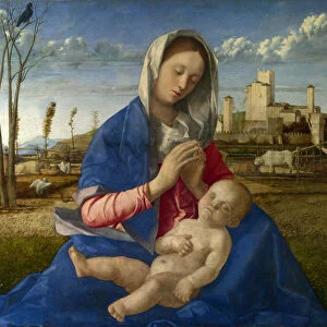 Madonna of the Meadow (Madonna del Prato), 1505 (oil on canvas)