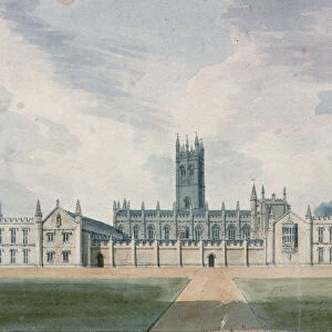 Magdalen College, Oxford, 1804 (watercolour)