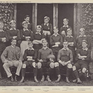 Magdalen Rugby XV, 1893 (b / w photo)