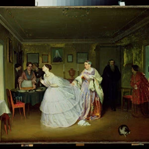 The Majors Marriage Proposal, 1851 (oil on canvas)