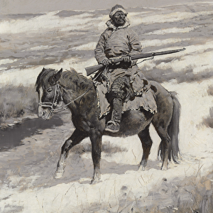 A Manchurian Bandit, c. 1904 (oil en grisaille on canvas)