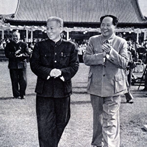 Mao and Liou Chao Chi, with in the background Chu Teh - in "China"NI10