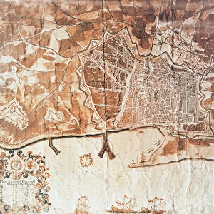 Map of the city of Barcelona, 1697