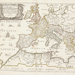 Map of the Roman Empire, c. 1675-76 (engraving)