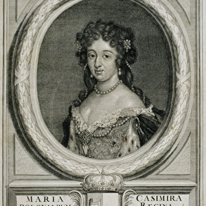 Maria Kazimiera Sobieska (1641-1716) 1674 (engraving)