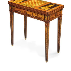 Marquetry Games Table (fruitwood)
