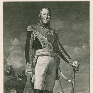 Marshal Edouard-Adolphe-Casimir-Joseph Mortier (engraving)