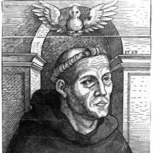 Martin Luther as Augustinian Friar, 1520-24 (woodcut)