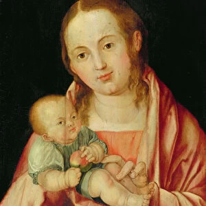 Mary and her Child (oil on panel)