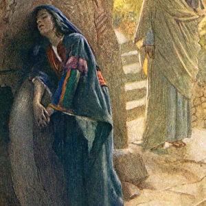 Mary Magdalene (colour litho)