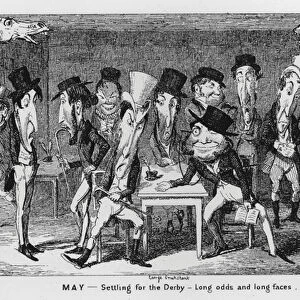 May, Settling for the Derby, Long odds and long faces (engraving)