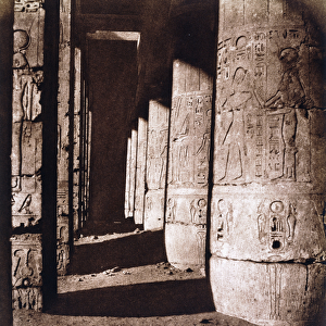 Medinet-Abou (Thebes), c. 1853-54 (calotype photo mounted on card)