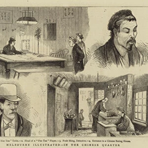 Melbourne Illustrated, in the Chinese Quarter (engraving)