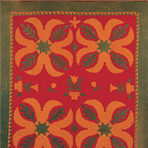 Mennonite coverlet, c. 1880 (textile)