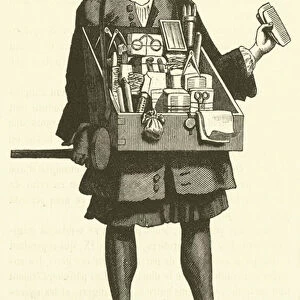 Un Mercier ambulant vers 1680 (engraving)