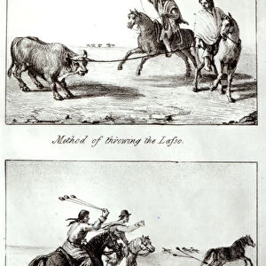 Methods of Throwing the Lasso and the Bolas, from Travels in Chile and La Plata