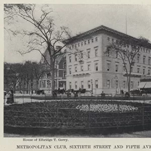 Metropolitan Club, Sixtieth Street and Fifth Avenue (b / w photo)