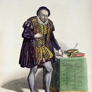 Michel Eyquem de Montaigne (1533-92) from Le Plutarque Francais by E