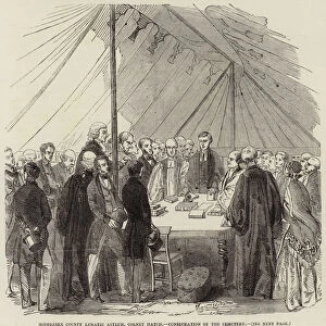 Middlesex County Lunatic Asylum, Colney Hatch, Consecration of the Cemetery (engraving)
