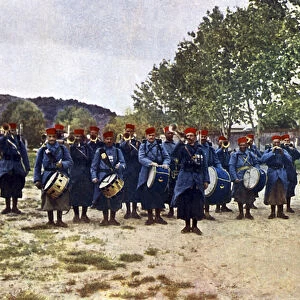 A military band from Algeria during the Battle of the Marne east of Paris