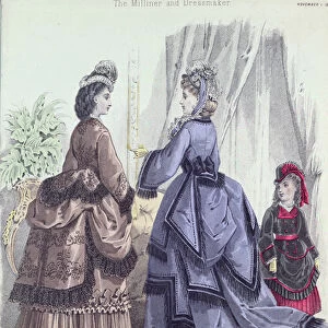 The Milliner and Dressmaker, 1888 (colour litho)