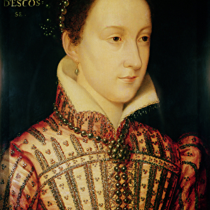 Miniature of Mary Queen of Scots, c. 1560 (oil on panel)