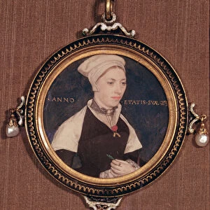Miniature portrait of Jane Small, formerly known as Mrs. Robert Pemberton, c. 1540