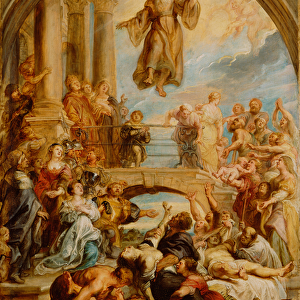 The Miracles of Saint Francis of Paola, c. 1627-8 (oil on panel)