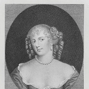 Miss Brook afterwards Lady Denham (engraving)