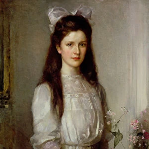 Miss Christian Elspeth Mallock (oil on canvas)