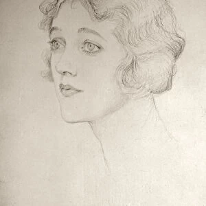 Miss Gertrude Lawrence, 1924 (pencil on paper)