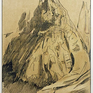 Miss Havisham, illustration from Characters of Romance, first published 1900 (colour litho)