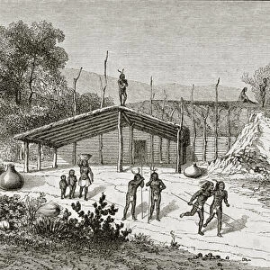 Mohave Indian Game (engraving)