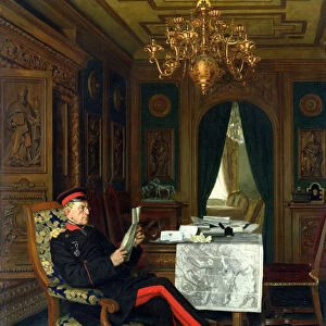 Moltke in Versailles, 1872 (oil on canvas)