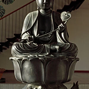 Monju Bosatsu sculpture, Hoei era