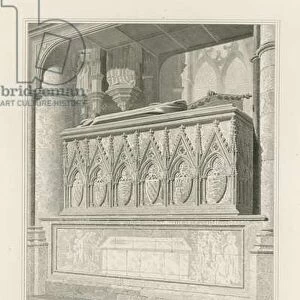 Monument of Eleanor the Queen of Edward the 1st (engraving)