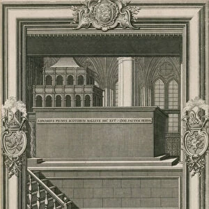 The monument of King Edward I (engraving)