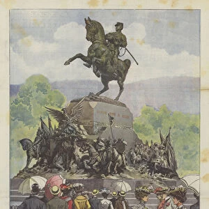 The Monument To Prince Amedeo, Duke Of Aosta, In Turin, By The Sculptor Calandra Inaugurated Last Wednesday (Colour Litho)