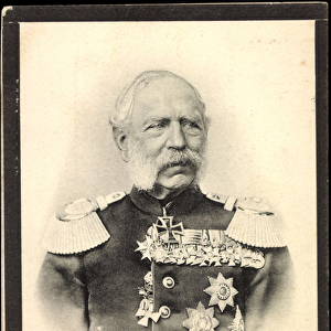 Mount Ak Konig Albert of Saxony, Wettiner, 1828 to 1902 (b / w photo)