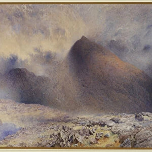 Mount Snowdon through Clearing Clouds, 1857 (w / c & pencil on paper)