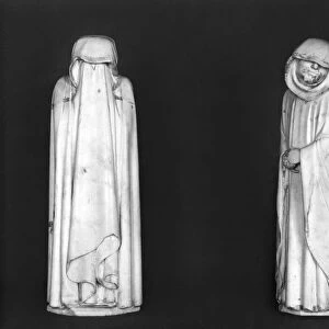 Two Mourners, from the tomb of Duc Jean de Berry (1340-1416) before 1438 (marble