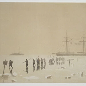 Moving supplies across the ice, from Nos Souvenirs de Kil-Bouroun pendant L