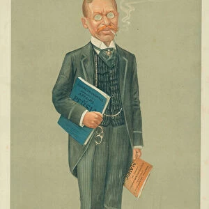 Mr Lucien Wolf, Diplomaticus, 20 December 1911, Vanity Fair cartoon (colour litho)