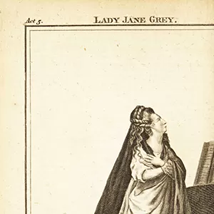 Mrs Elizabeth Hartley in the character of Lady Jane Grey in John Banks Lady Jane Grey