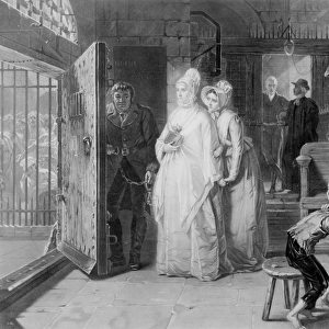 Mrs Fry visiting Newgate Prison, 1893