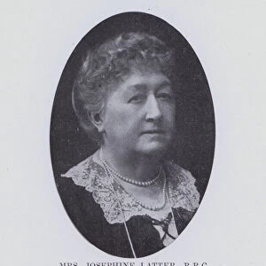 Mrs Josephine Latter, RRC (b / w photo)